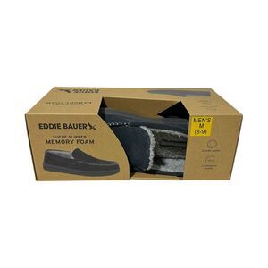 Eddie Bauer Men's Loudon Suede Memory Foam Slipper Size Medium (8-9)